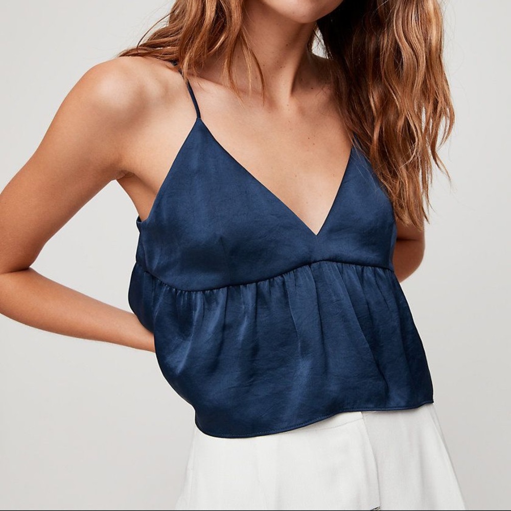 Aritzia Little Moon Lover camisole in navy